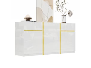 Buffet 3 porte(s)  2 tiroir(s) OKWISH  - 160 cm coloris blanc 