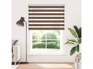 Store zèbre, store de fenêtre marron 155x200cm largeur du tissu 150,9cm polyester cf48689