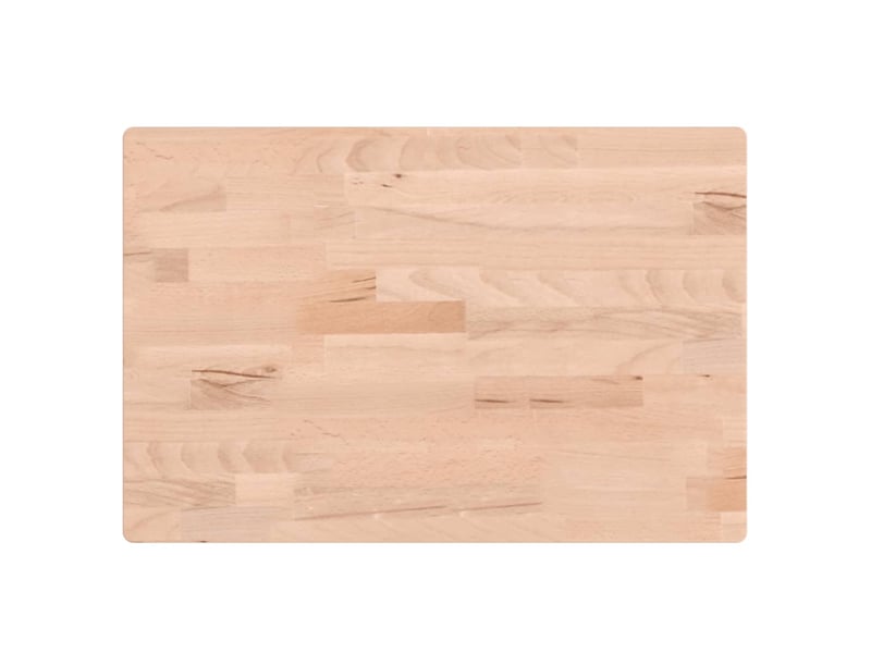  Comptoir de salle de bain, plan de travail 60x40x1,5 cm bois massif de hêtre cf65741  - Conforama A