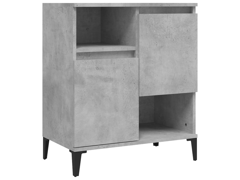  Buffets 2 pcs - bahut - meuble de rangement gris béton 60x35x70 cm bois d'ingénierie  - Conforama E