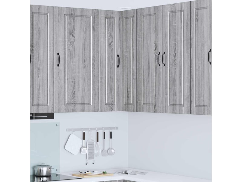  Meuble mural de cuisine, armoire d'angle cuisine porto gris sonoma 57x57x100cm  - Conforama B