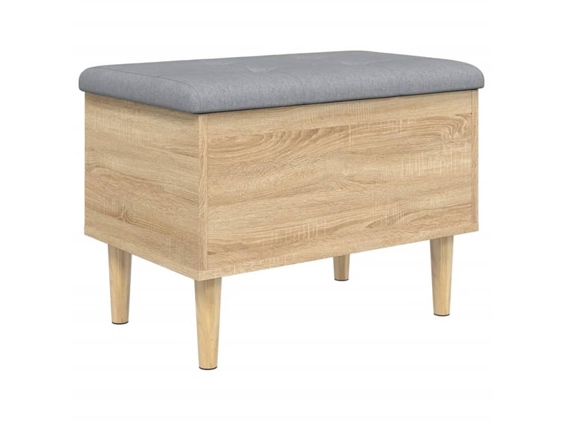  Banc chambre, banc de rangement chêne sonoma 62x42x46 cm bois d'ingénierie  - Conforama A