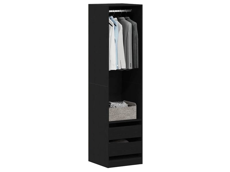  Armoire chambre, armoire de rangement chêne noir 50x50x200 cm bois d'ingénierie shl30155  - Conforama C