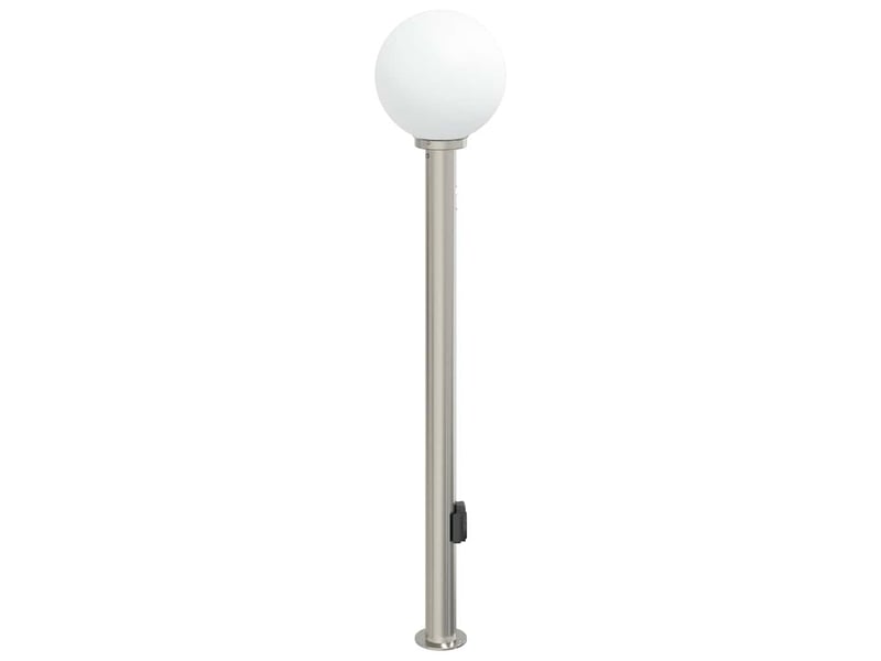  Borne lumineuse, lampadaire avec détecteur et prise 120 cm acier inoxydable ip44  - Conforama D