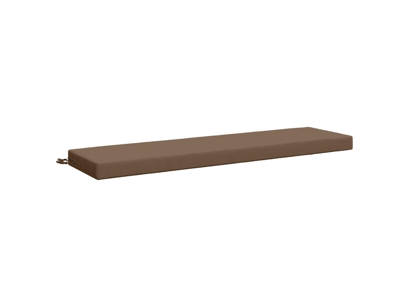  Coussin de banc, coussin d'assise, coussin de canapé soest 100 % polyester taupe 140 x 40 x 8 cm cf53591  - Conforama A