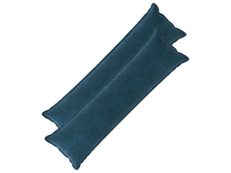  Lot de 2 coussins avec oreiller, coussins décoratifs houten bleu fløjl cf51034  - Conforama A