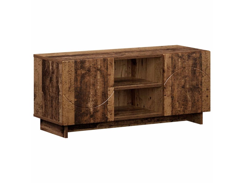  Meuble tv moderne, banc tv 90x34,5x40 cm bois ancien bois d'ingénierie shl32174  - Conforama A