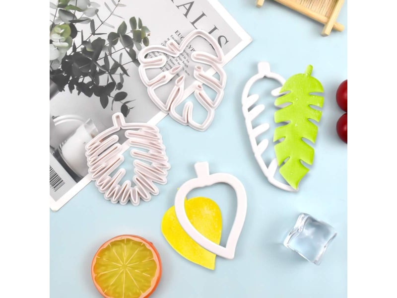  Emporte-pièces en plastique en forme de feuille tropicale - mini emporte-pièces pour fondant - outils de pâtisserie décoratifs NO Commercial reference - Conforama D