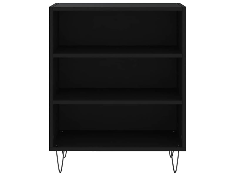  Buffet - bahut - meuble de rangement noir 57x35x70 cm bois d’ingénierie  - Conforama D