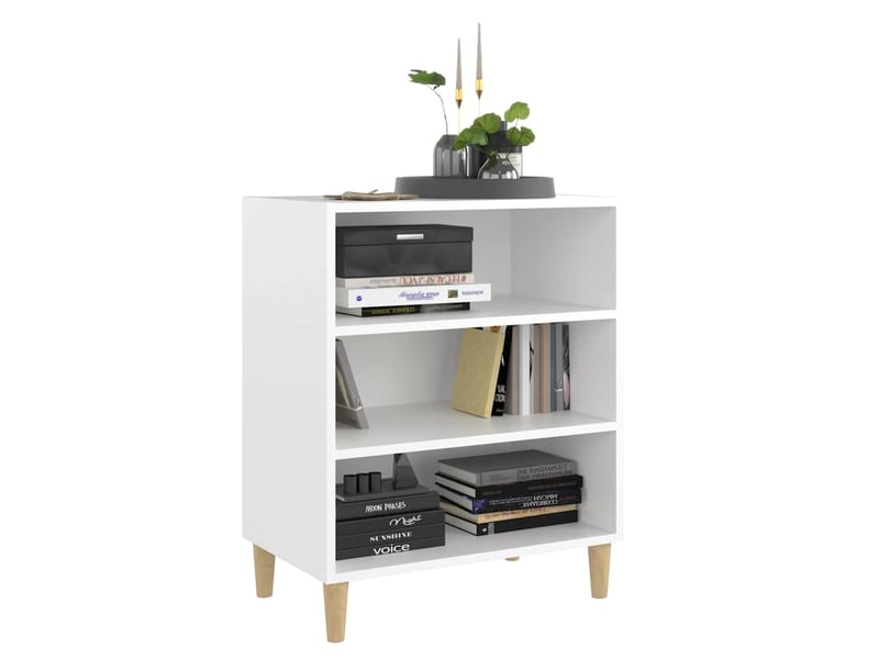  Buffet - bahut - meuble de rangement blanc 57x35x70 cm bois d’ingénierie  - Conforama C