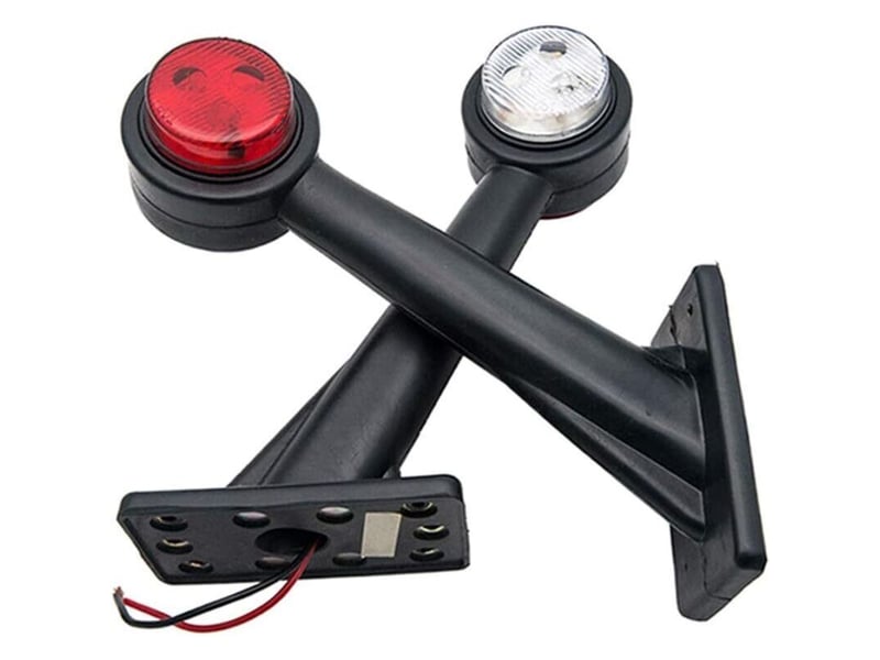  Enowelir lot de 2 feux de position latéraux 12 v led 20 cm pour remorque camion  - Conforama E