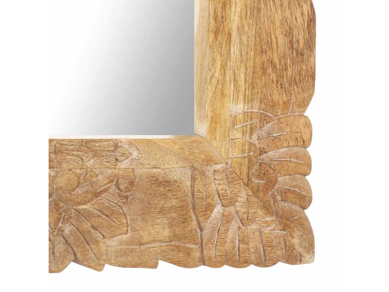  Miroir, miroir de maquillage 110x50 cm bois de manguier massif shl95232  - Conforama D
