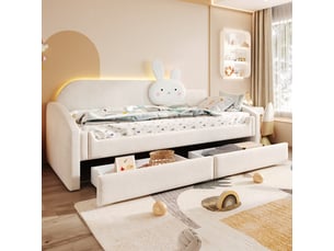 Lit combiné 90x200 cm <strong></strong> <strong></strong> coloris beige