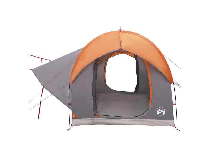  Tente voiture pour camping gris et orange 3 personnes polyester et acier  - Conforama E