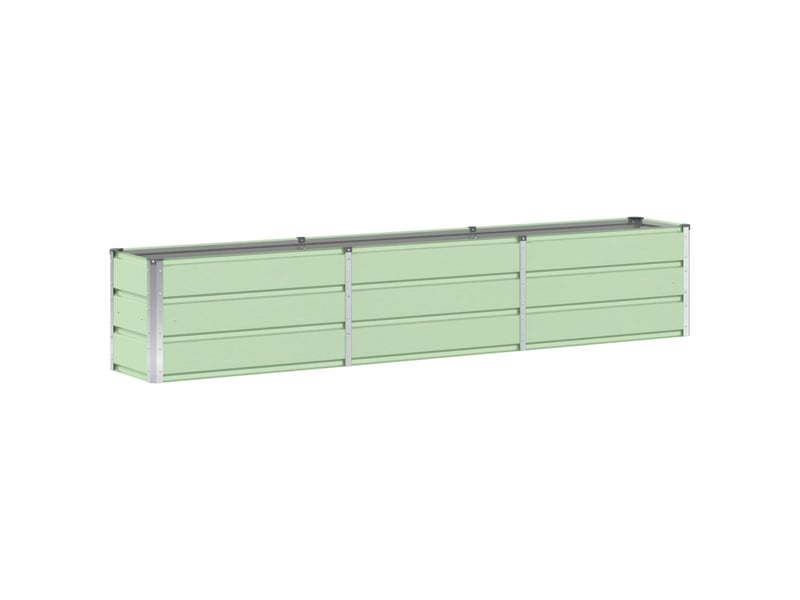 Jardinière - bac à fleurs vert 240 x 40 x 45 cm acier - Conforama A