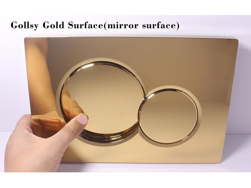  Convient au panneau de commande sigma 01 — bouton de réservoir, bouton de chasse d'eau, bouton de réservoir dissimulé,doré  - Conforama C