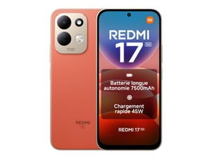Smartphone 5g orange redmi 17 6.9 fhd+ 120 hz 4 go 128 go batterie 7500 mah
