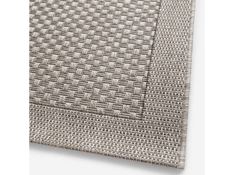  Tapis d'extérieur en polypropylène effet sisal gris grace  - Conforama C