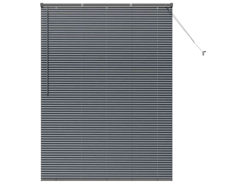 Store vénitien, store de fenêtre gris foncé 175 x 135 cm 25 mm aluminium cf47894 - Conforama A