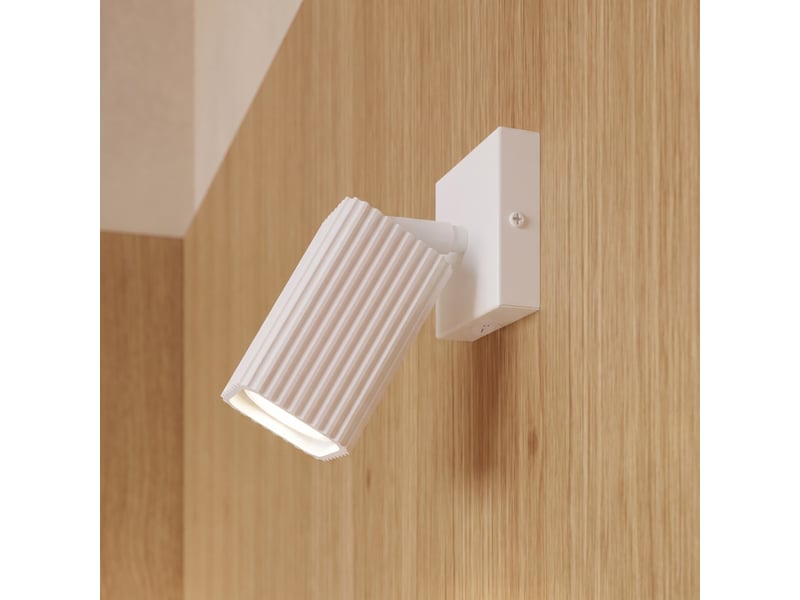  Plafonnier rayo 3p blanc aluminium moderne 18x20x20cm SL.3138 - Conforama D