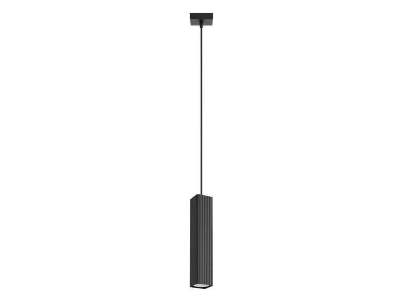 Suspension rayo 1 noire aluminium moderne 118x8x8cm SL.3169 - Conforama A