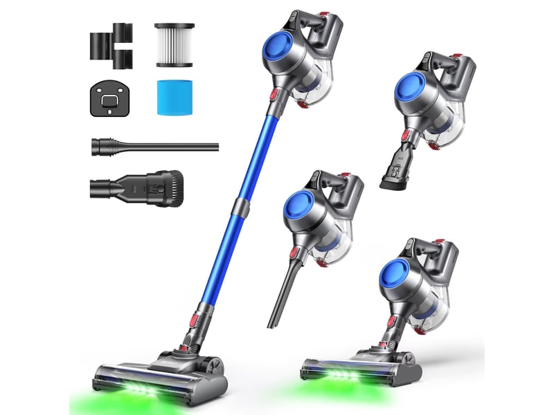 Aspirateur balai n15 sans fil, écran led intelligent, jusqu’à 55 min d’autonomie, autoportant, pour tapis et poils d’animaux - Conforama A