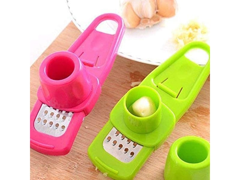  2 pcs presse ail, presse-ail en acier inoxydable, hachoir et trancheuse ail, ail crusher, presse ail rosle pour restaurant maison cuisine(vert, rouge) - multicolour  - Conforama D
