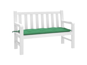 Coussin de banc de jardin, coussin d'assise vert 120x50x7 cm tissu oxford cf52852