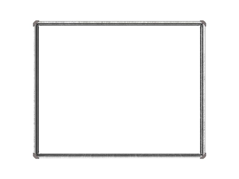 Jardinière - jardin surélevé argenté 100 x 80 x 24 cm galvanisé - Conforama E