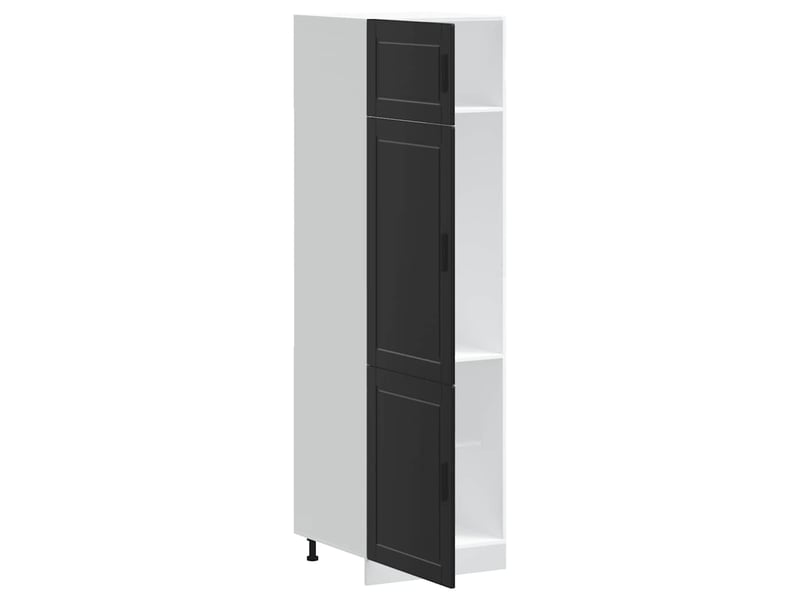  Meuble de rangement, armoire de cuisine porto noir bois d'ingénierie shl6161  - Conforama D