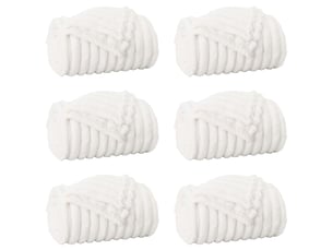 Couverture jetée de canapé 6 pcs blanc 150x130 cm 2.85 kg polaire