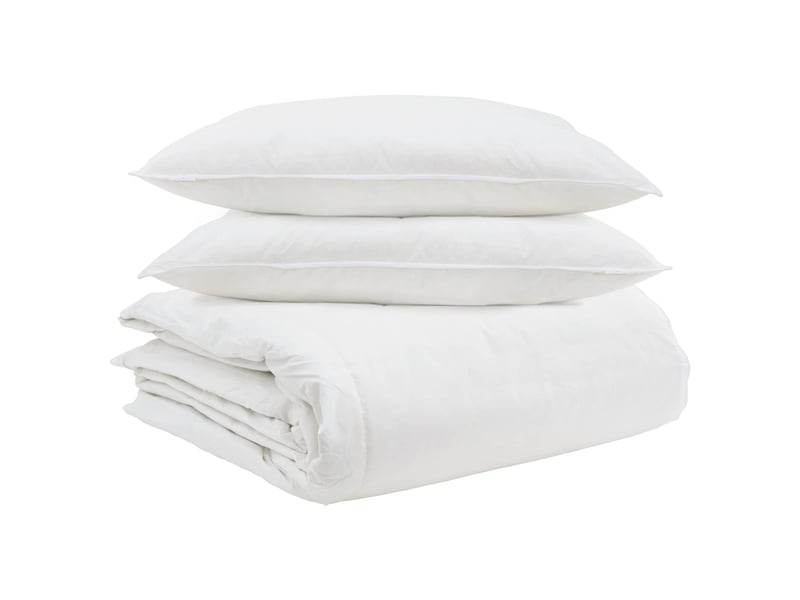  Ensemble de duvet avec oreiller 3 pcs - couette blanc plume de canard  - Conforama A