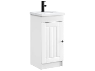 Meuble de salle de bain avec évier blanc 42x40x84.5 cm shl7362
