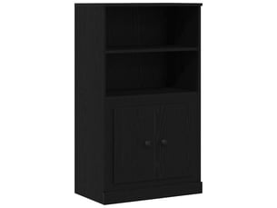 Buffet - highboard chêne noir 60 x 35.5 x 103.5 cm bois d'ingénierie