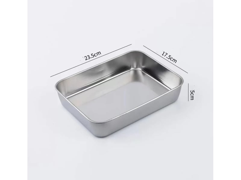  Bac de cuisson en inox rectangulaire 23x17x5cm  - Conforama B