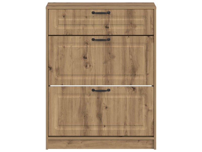  Meuble à chaussures, cabinet à chaussures utrecht 78x24x100 cm bois d'ingénierie shl5294  - Conforama D