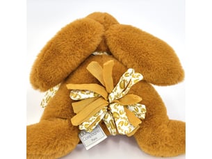 Peluche lapin ocre lapin doudou