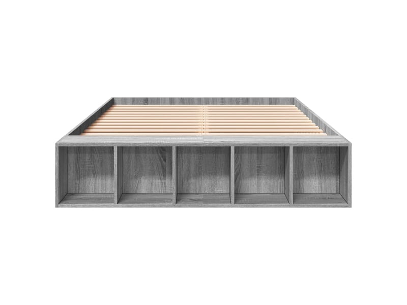  Lit double- lit adulte -  cadre de lit sans matelas sonoma gris 120x190 cm  - Conforama C