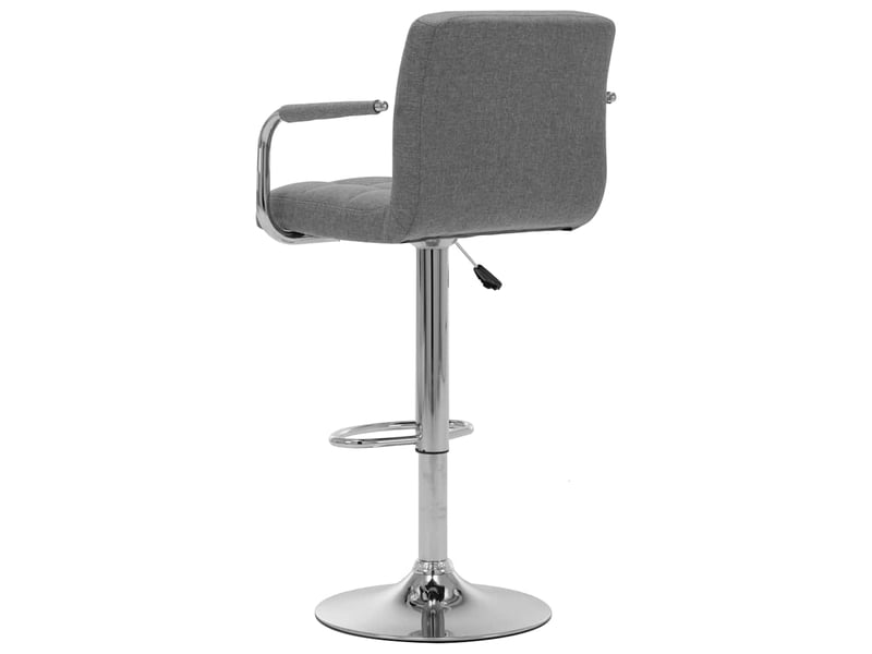  Tabouret de bar, chaise de bar gris clair tissu shl88819  - Conforama D