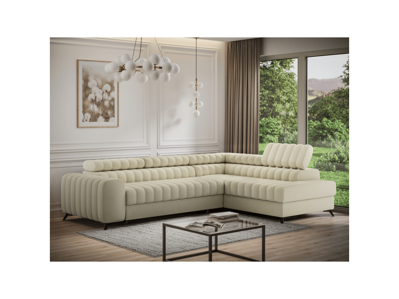  Canapé d'angle collection kanedojo coloris beige  - Conforama B