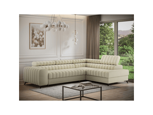Canapé d'angle collection kanedojo coloris beige