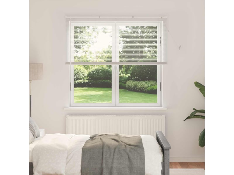 Store vénitien, store de fenêtre blanc 150 x 160 cm 25 mm pvc cf47737 - Conforama B