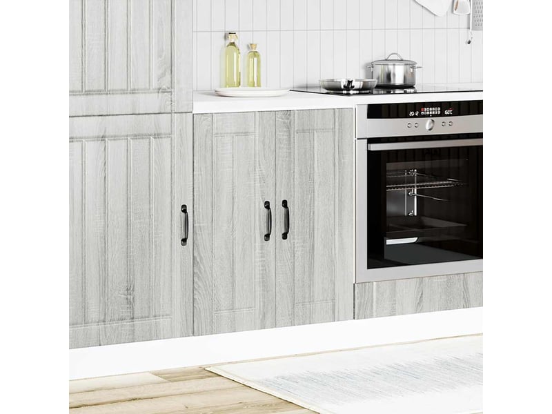 Meuble de cuisine, meuble de base de lavabo sonoma gris bois d'ingénierie shl2930 - Conforama A