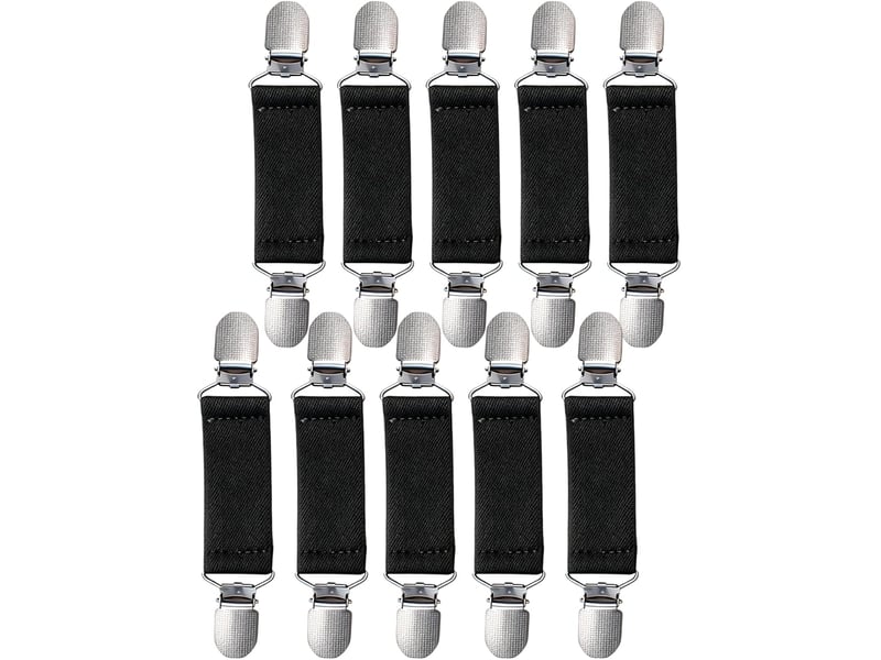  Crochets muraux noir)10 pièces cinch clip, attache gant élastique rétractable - clips de mitaine, pince à chandail vintage pour cardigan, écharpe, robe - enfant  - Conforama A
