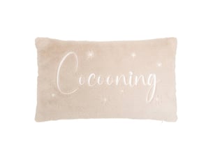 Coussin de noël cocooning en fourrure 50 x 30 cm