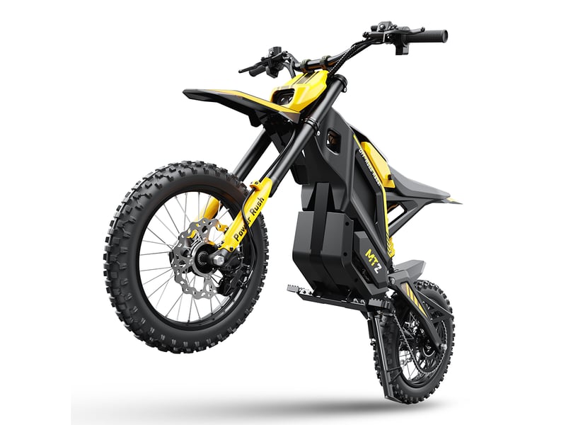  Mt2 moto cross électrique double suspension nfc, jaune  - Conforama C