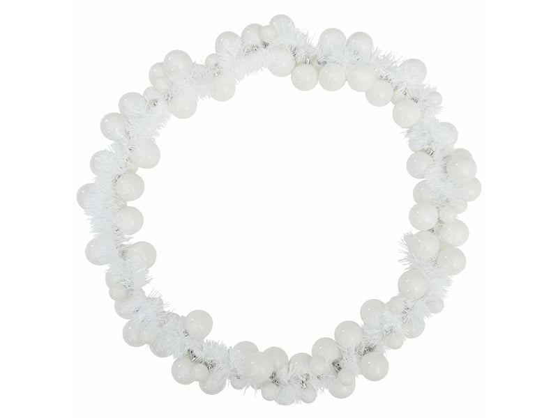  Guirlande de boules de noël led blanc 186 cm polystyrène cf62287  - Conforama E