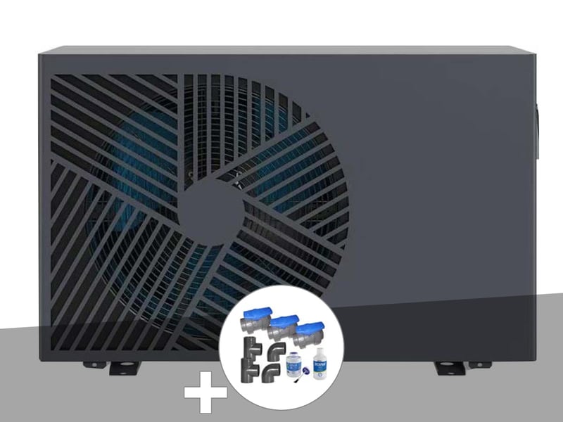  Pompe à chaleur 5,39 kw silverline 55 poolex + kit by-pass ø 50 mm  - Conforama A