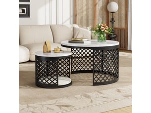 Table basse  coloris blanc <strong>ULEVR</strong> <strong></strong>