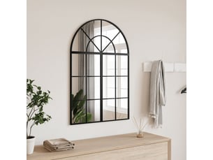 Miroir rectangulaire à fixer coloris noir <strong></strong>  <strong></strong> - 60 cm x 90 cm